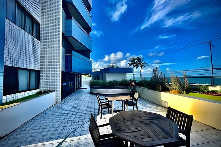 BEIRA MAR com vista incrível e conforto exclusivo