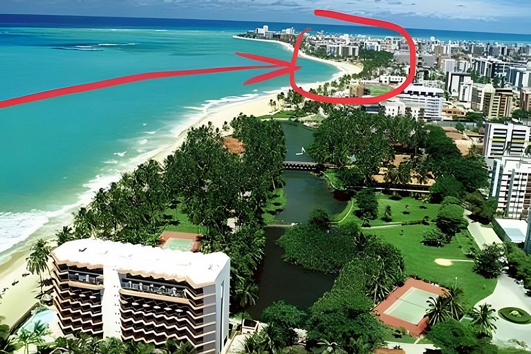 BEIRA MAR com vista incrível e conforto exclusivo