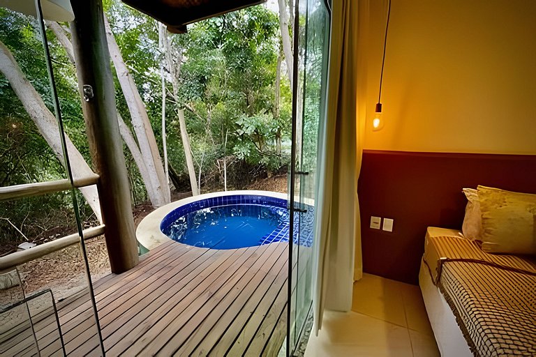 Bangalô com Piscina Privativa